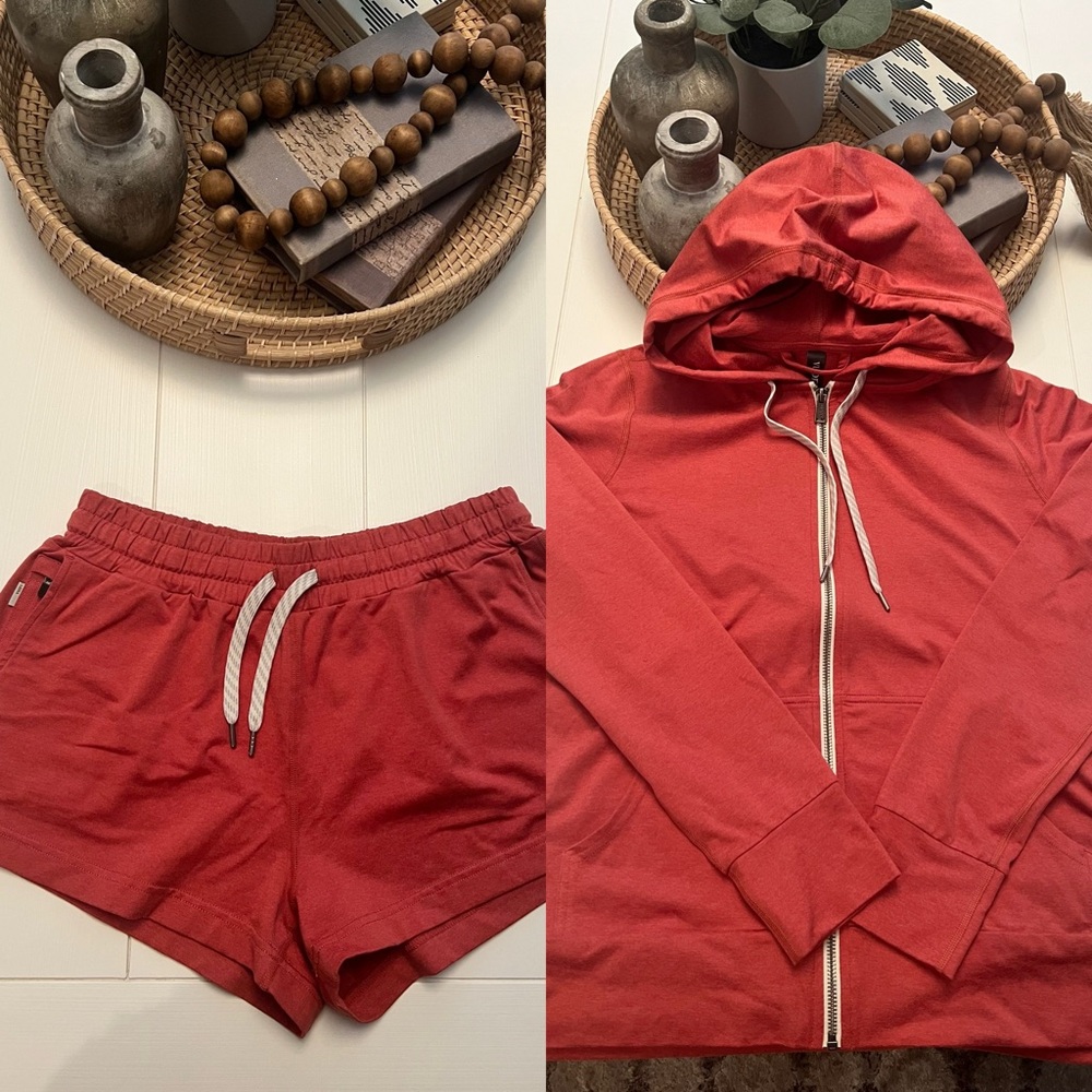 Vuori Halo Performance Short/Zip-up Jacket, Size Small
